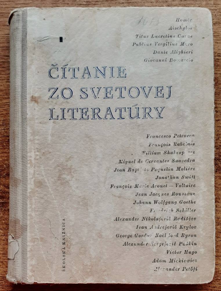 Čítanie zo svetovej literatúry pre 10 ročník všeobecnovzelávacích škôl