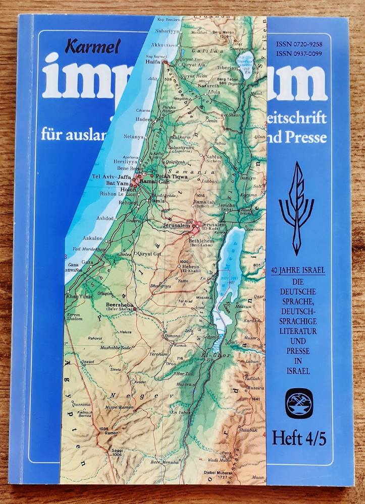 Den Deutschsprachigen schriftellern und Kunstlern / Karmel impressum