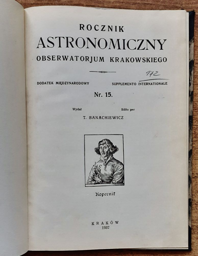 Rocznik astronomiczny obserwatorjum Krakowskiego / Nr. 15.
