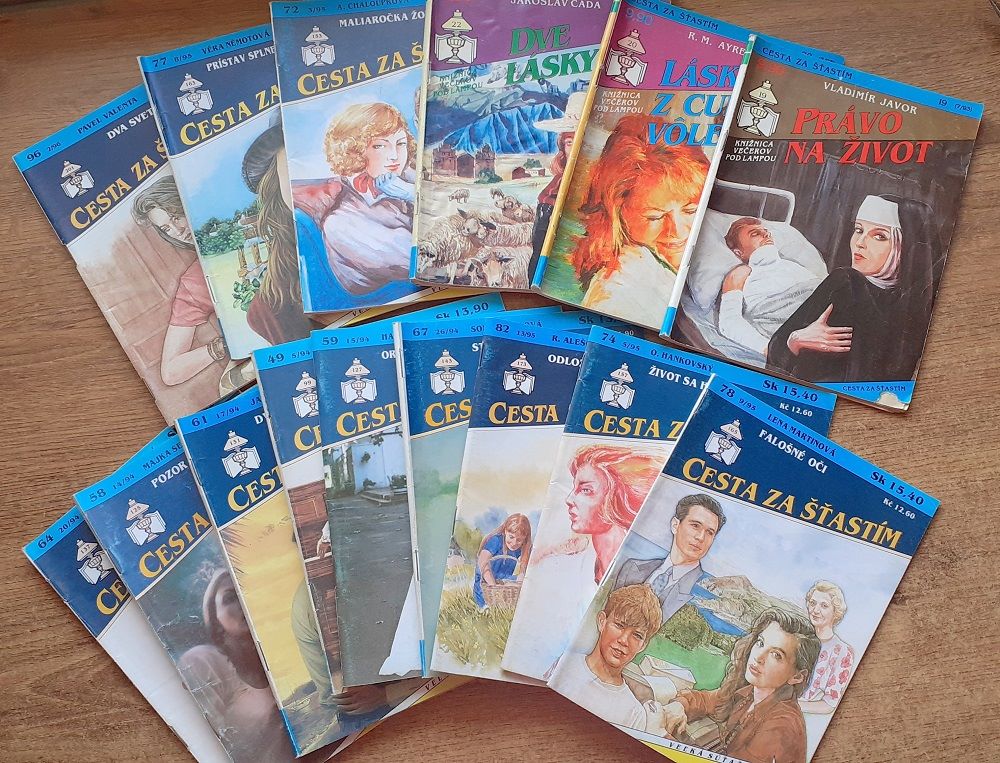 Cesta za šťastím 19, 20, 22, 49, 51, 58, 59, 61, 64, 67, 72, 74, 77, 78, 82, 96 - 16 ks