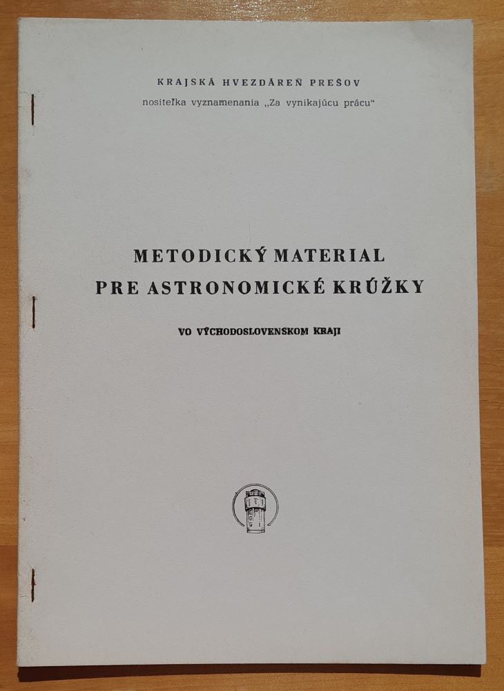 Metodický materiál pre astronomické krúžky vo Východoslovenskom kraji
