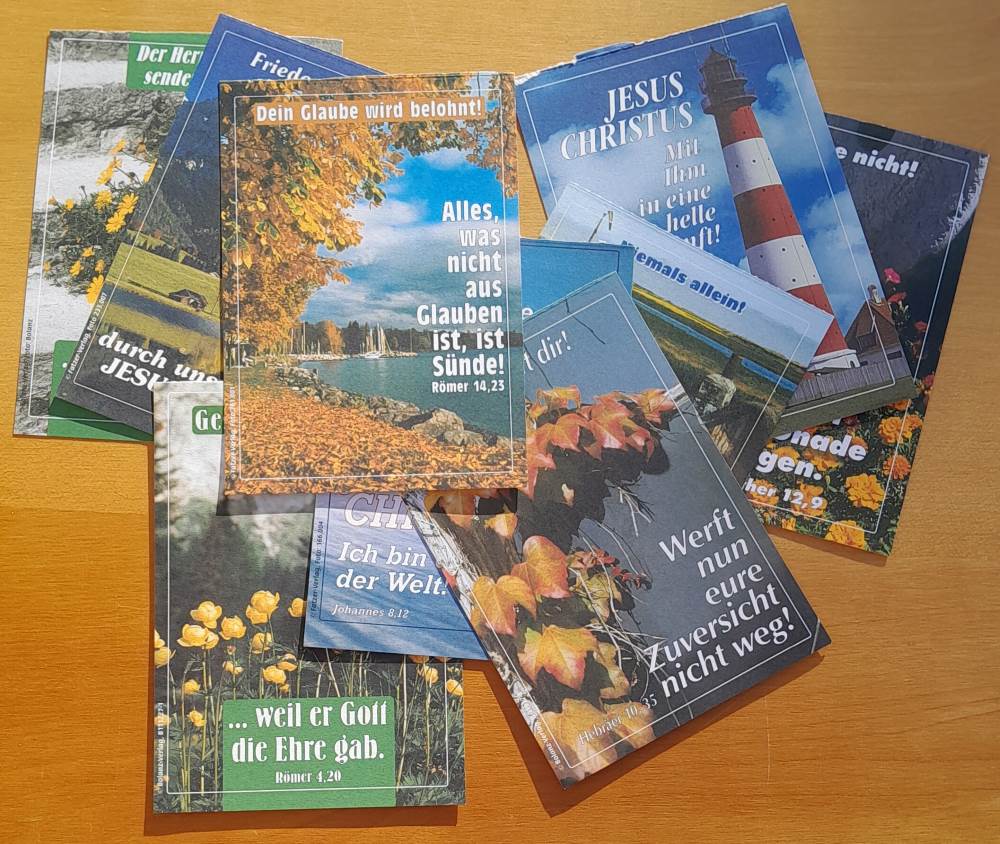 Náboženské pohľadnice - 9 ks