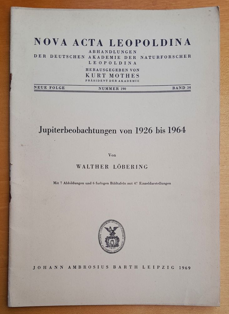 Jupiterbeobachtungen von 1926-1964 / Walther Lobering