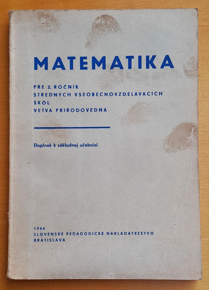 Matematika pre 2. ročník stredných všeobecnovzdelávacích škôl / Vetva prírodovedná