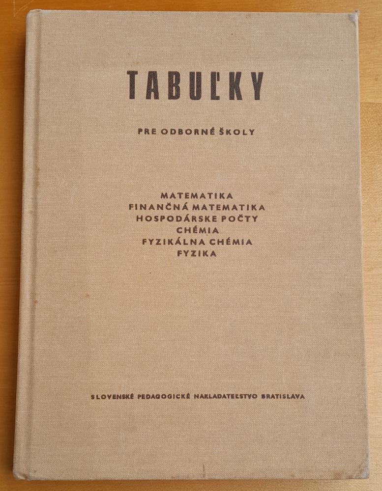 Tabuľky pre odborné školy