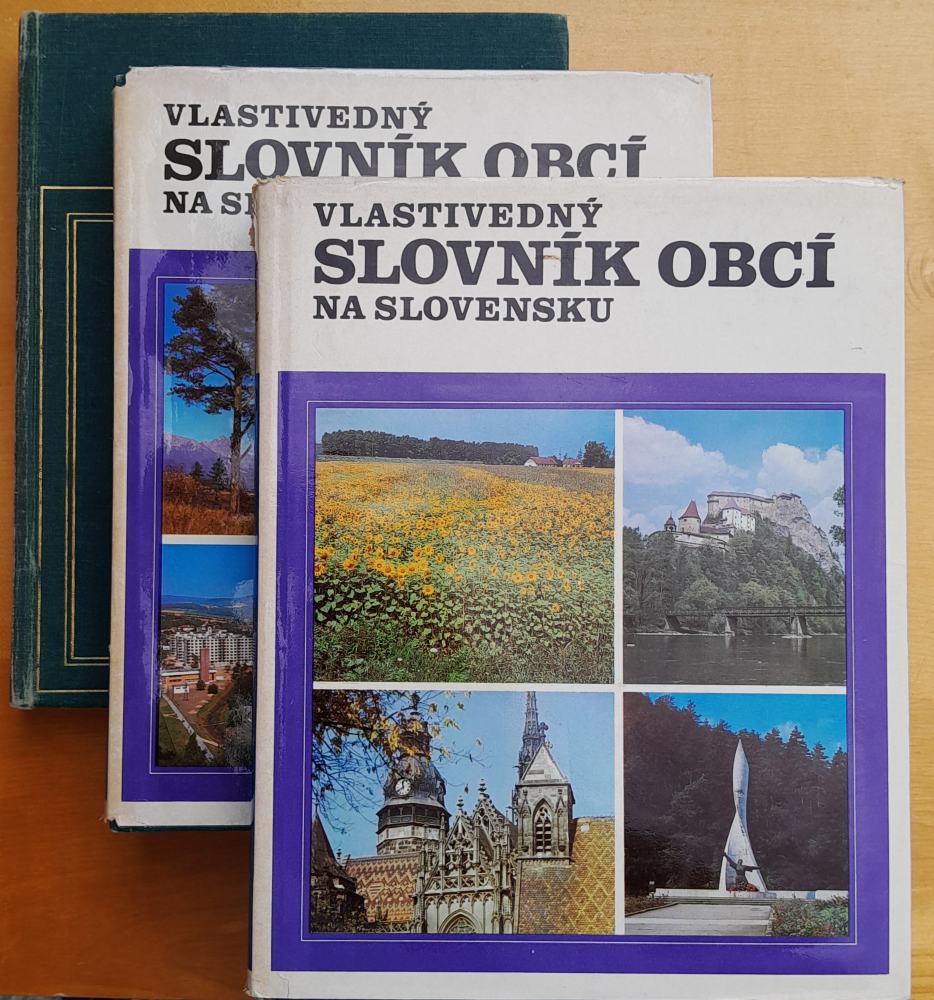 Vlastivedný slovník obcí na Slovensku 1.- 3.