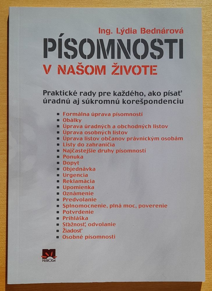 Písomnosti v našom živote