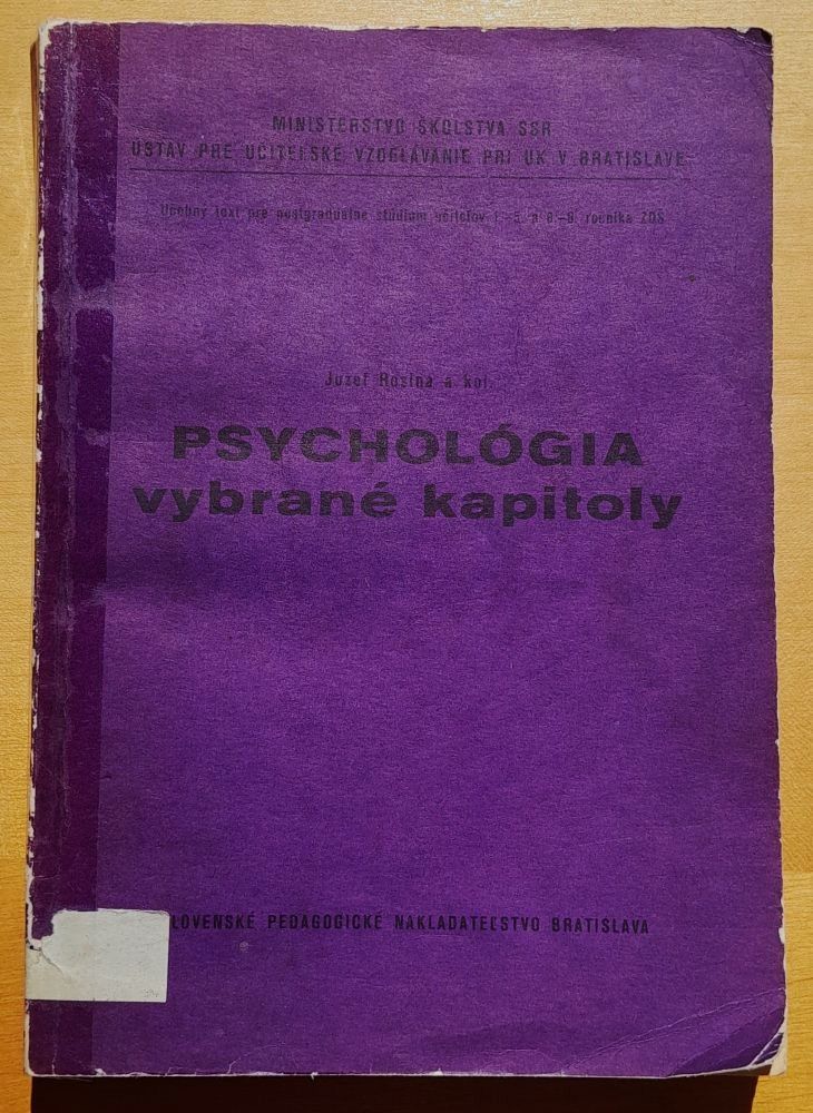 Psychológia - vysokoškolská učebnica