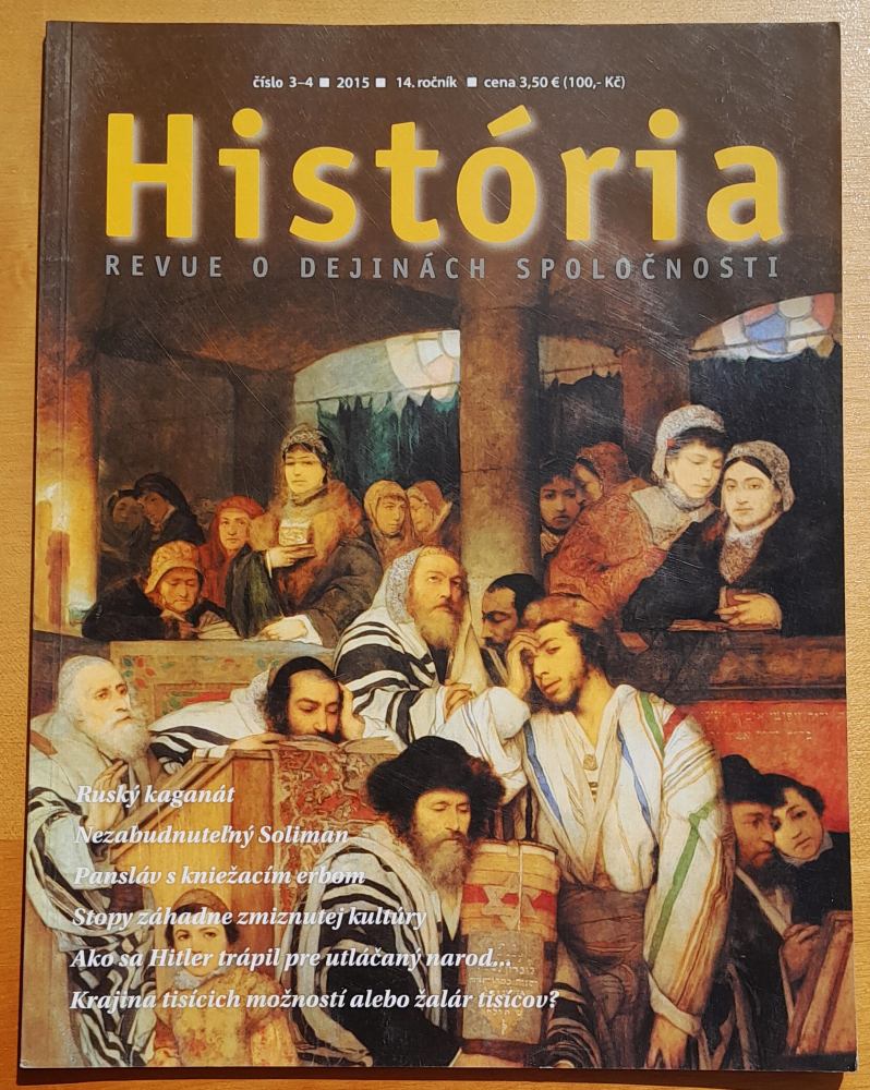 História, revue o dejinách spoločnosti, 3-4, 2015