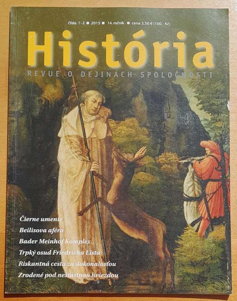 História, revue o dejinách spoločnosti, 1-2, 2015