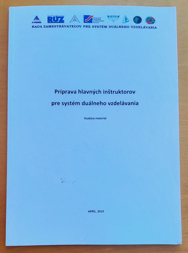 Príprava hlavných inštruktorov pre systém duálneho vzdelávania