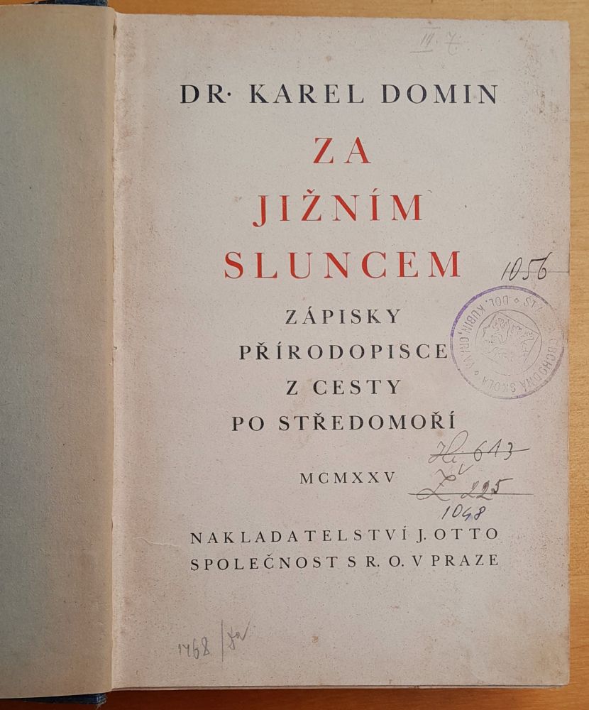 Za jižním sluncem / Zápisky přírodopisce z cesty po Středomoří