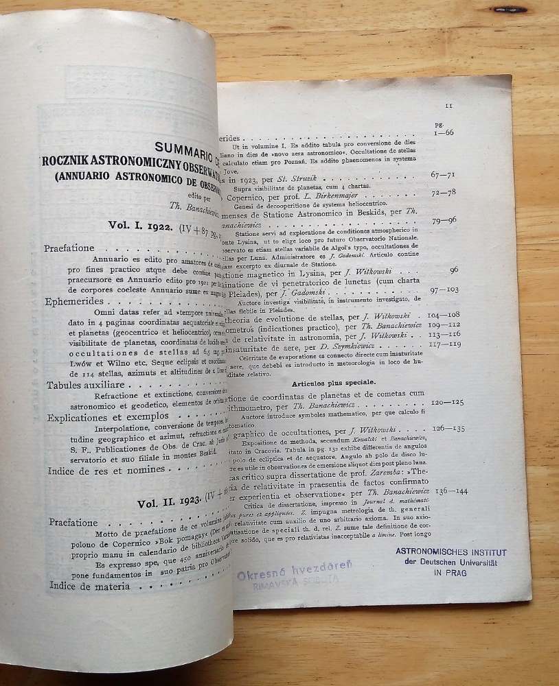 Rocznik astronomiczny obserwatorjum Krakowskiego / Nr. 1. / T. Banachiewicz