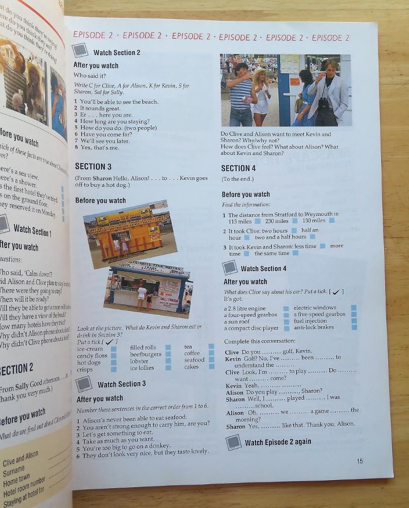 A Week by the Sea, Activity Book