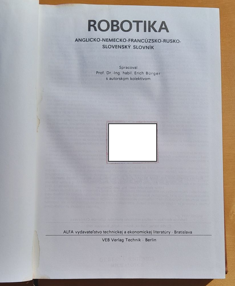 Prekladový slovník / Robotika