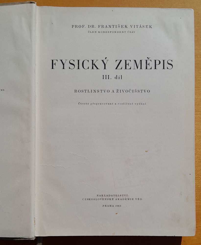 Fysický zeměpis III. díl