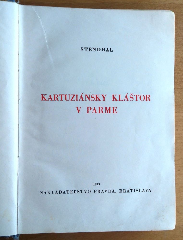 Kartuziánsky kláštor v Parme / Stendhal