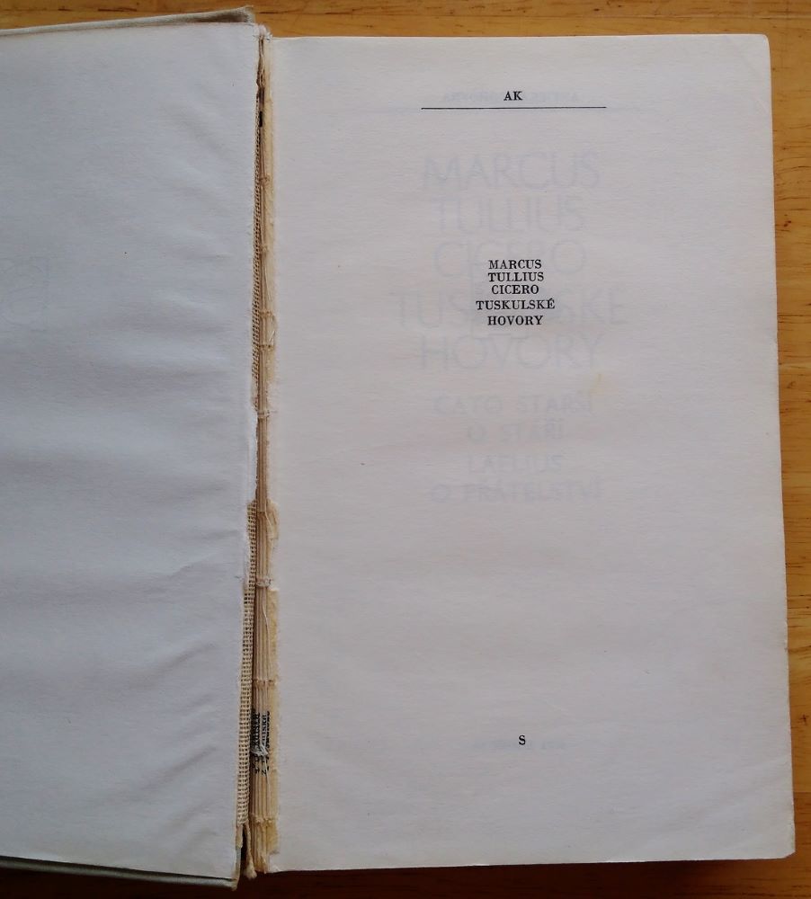 Tuskulské hovory / Antická knihovna