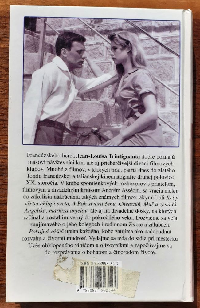 Pokojná vášeň (Jean Louise Trintignant - herec)
