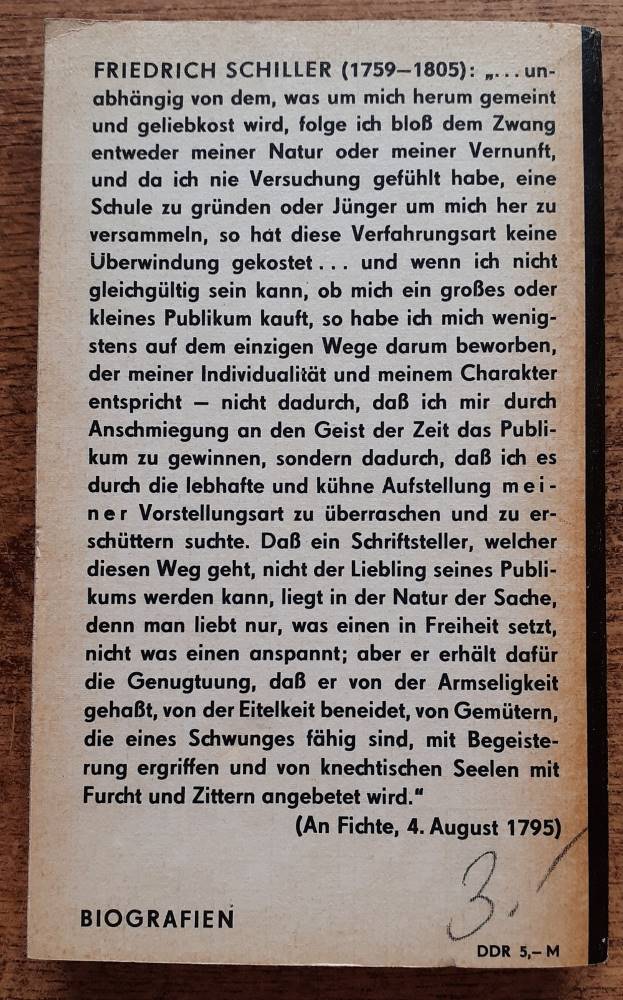 Friedrich Schiller / Biografien