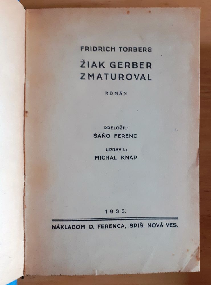 Žiak Gerber zmaturoval