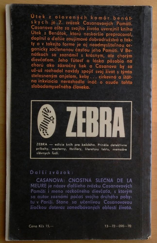 Pamäti 7. / Útek z olovených komôr benátskych