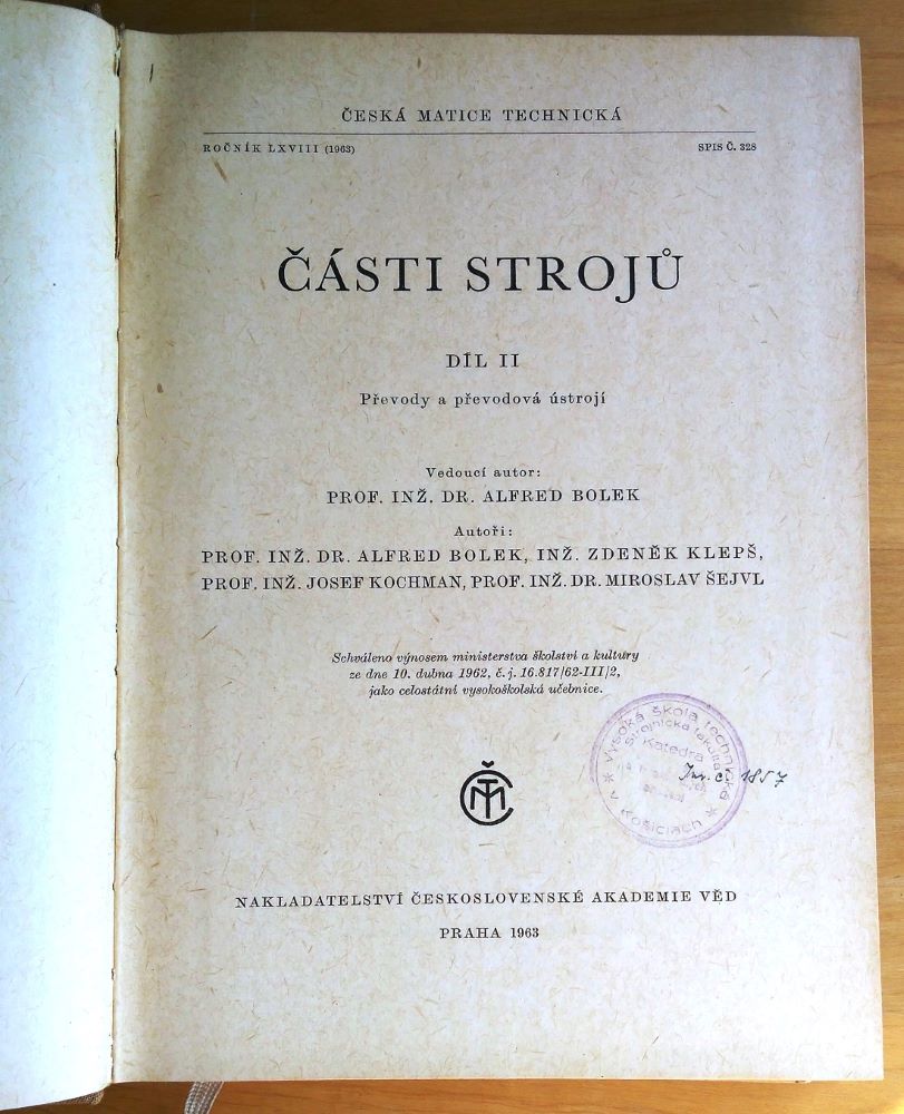 Části strojú II.
