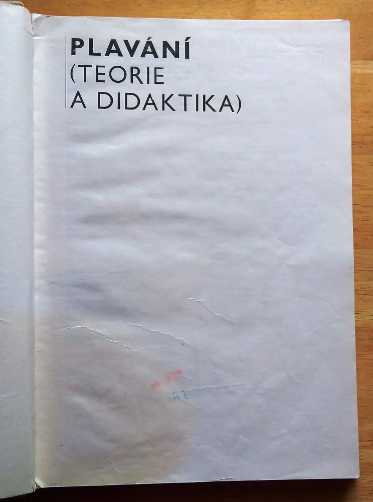 Plavání / Teorie a didaktika / Edice Učebnice pro vysoké školy