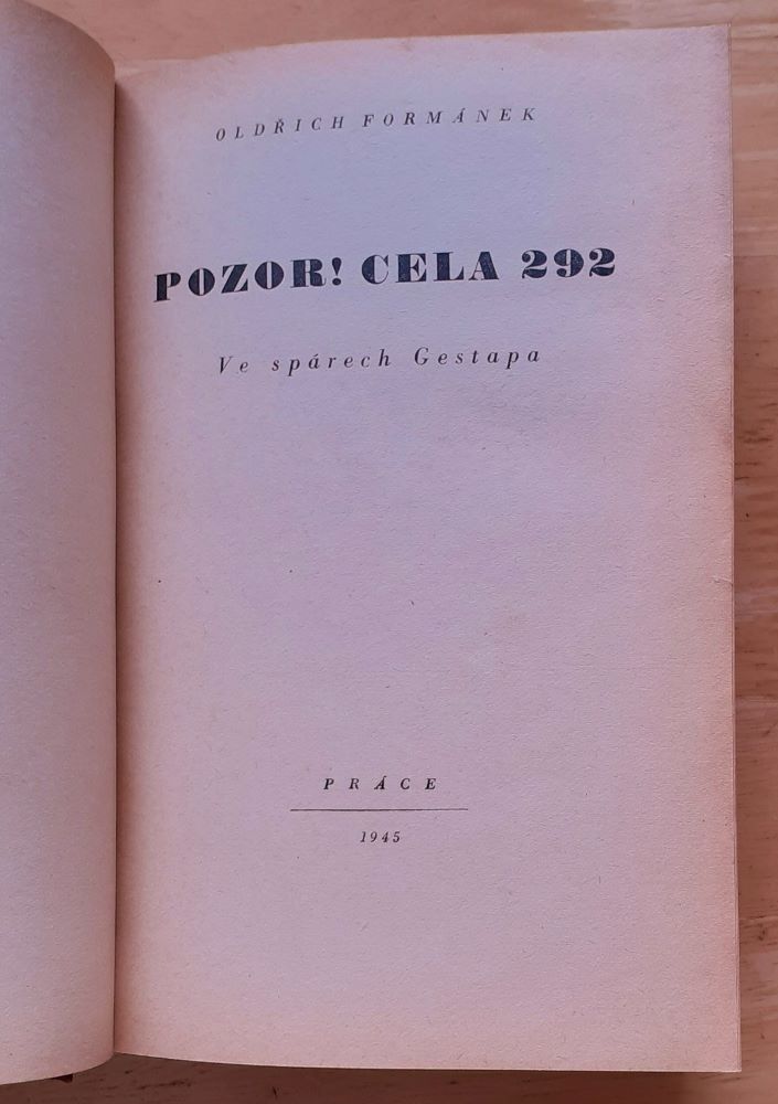 Pozor! Cela 292 / Ve spárech Gestapa