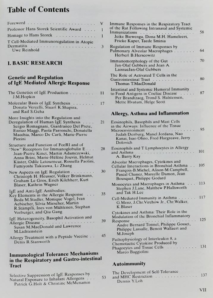 Highlights in Allergy and Clinical Immunology