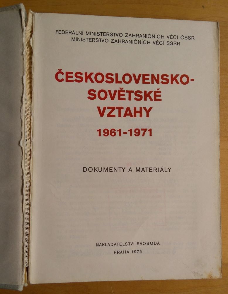 Československo - sovětské vztahy 1961-1971