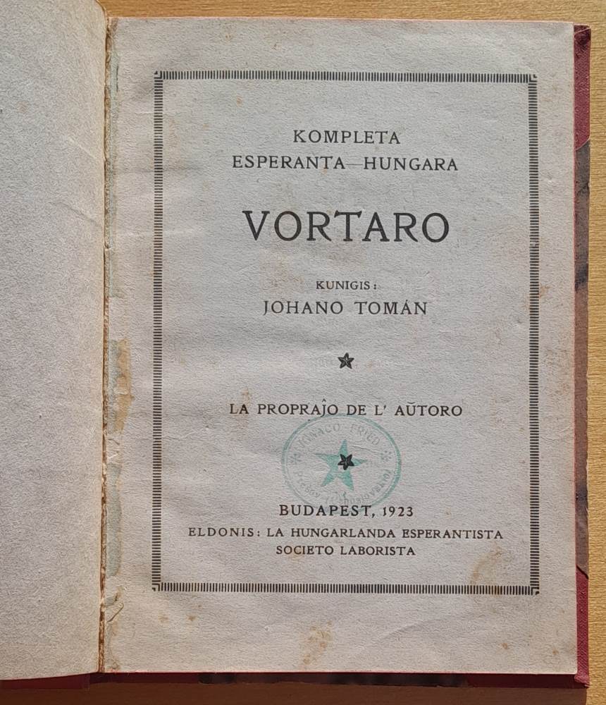 Kompleta esperanta hungara vortaro - Kompletný esperantsko-maďarský slovník