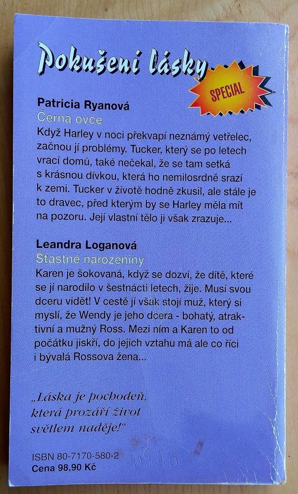 Černá ovce - Patricia Ryanová / Šťastné narozeniny - Leandra Loganová