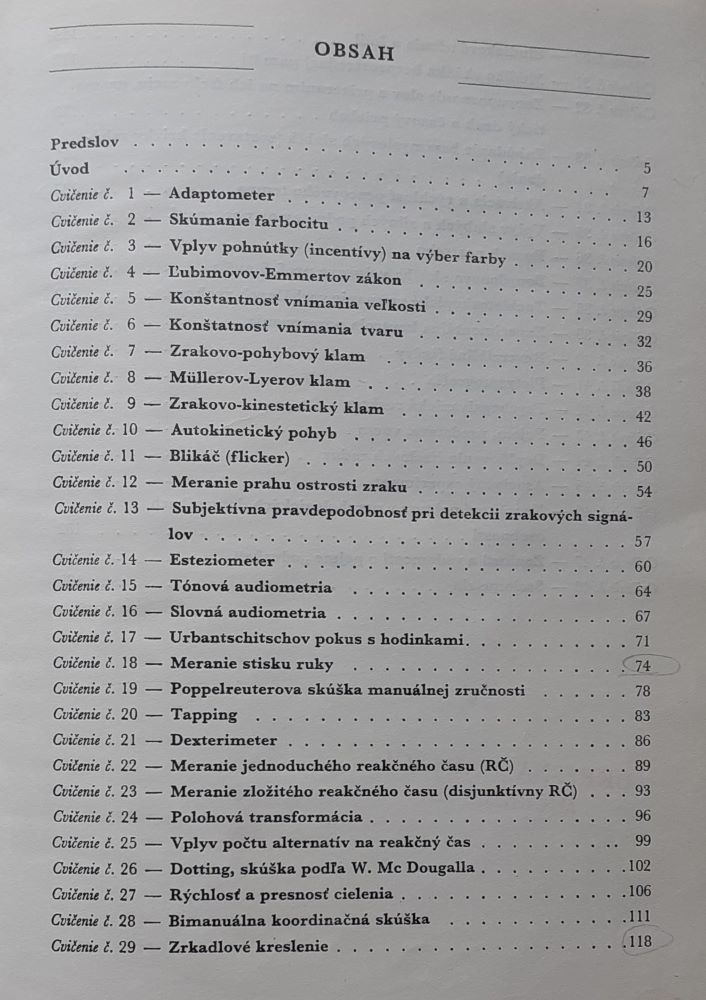 Cvičenia zo všeobecnej psychológie