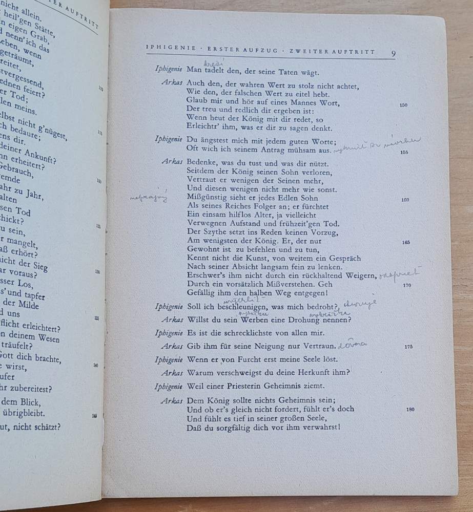 Iphigenie auf Tauris / Goethe