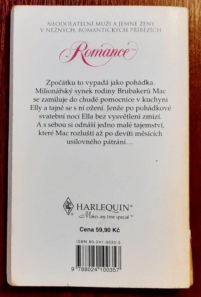 Popelčino utajené dítě / Romance 336 D 09-99