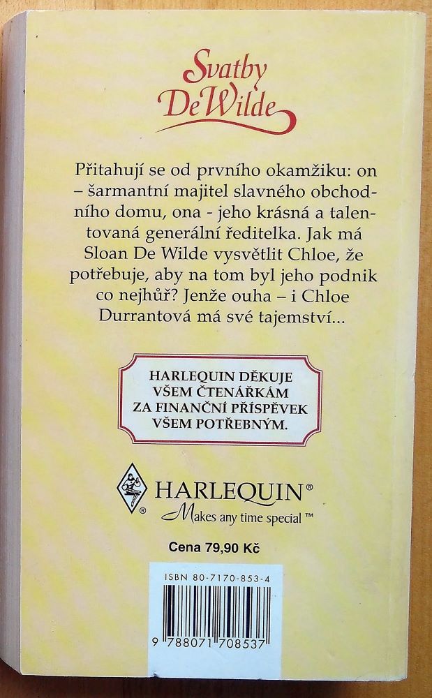 Tajemství lásky / Svatby De Wilde 3 W 03-98