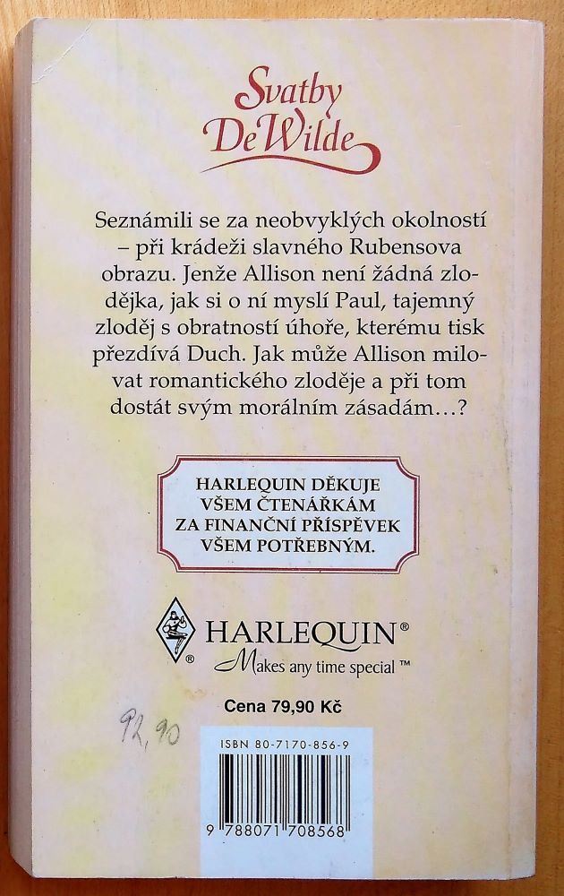 Milovat zloděje / Svatby De Wilde 6 W 06-98