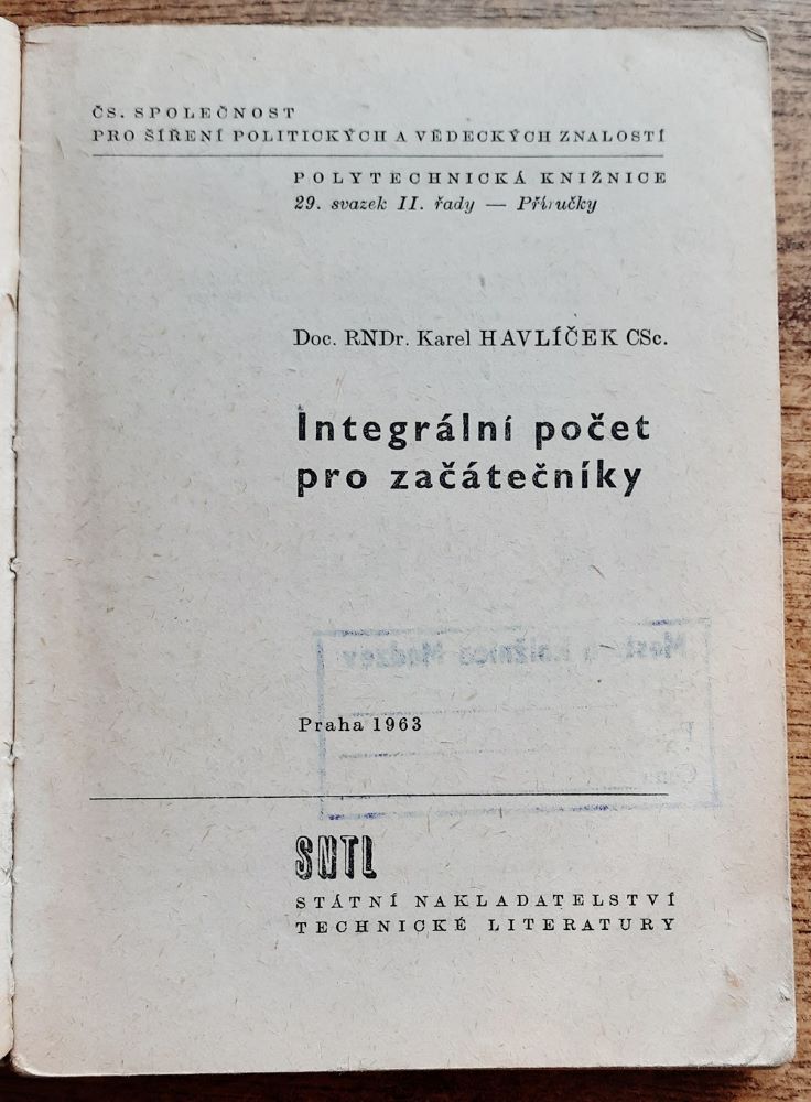 Integrální počet pro začátečníky