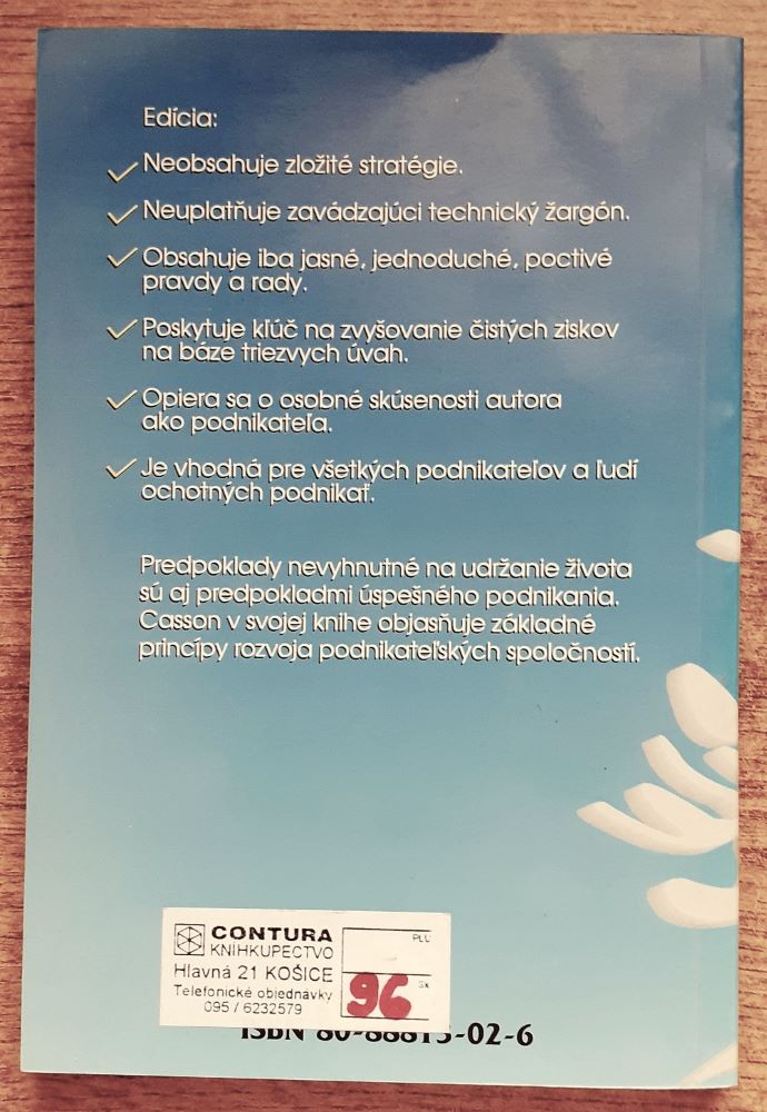 Tajomstvo vyšších ziskov 5. / Management / 6 zákonov podnikateľského úspechu