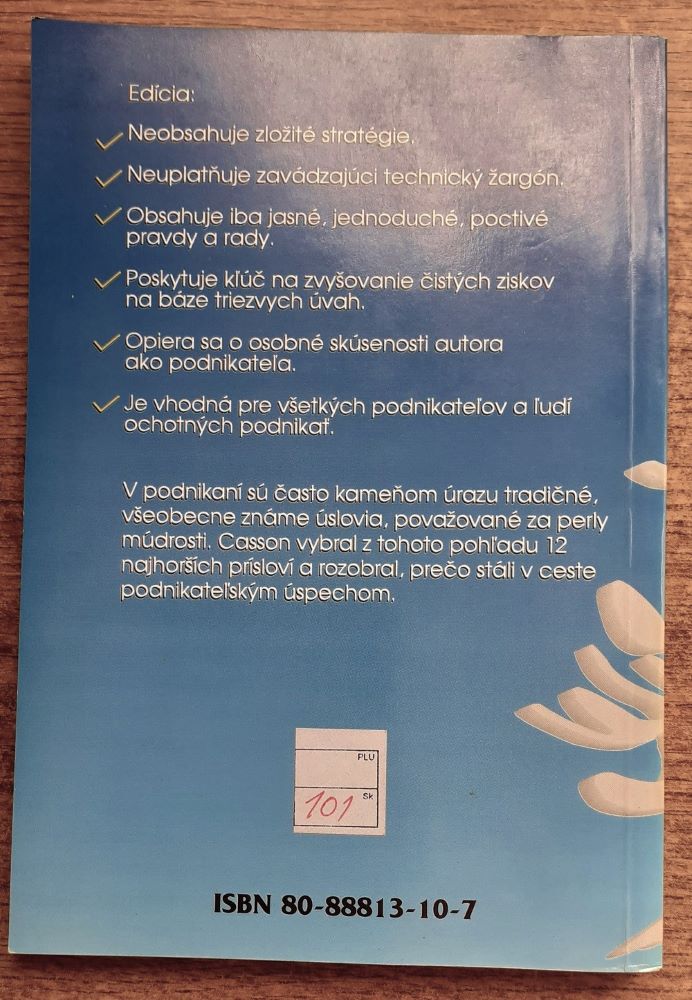 Tajomstvo vyšších ziskov 11. / Management / 12 najzávažnejších podnikateľských chýb