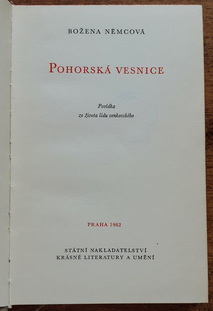Pohorská vesnice / Povídka ze života lidu venkovského