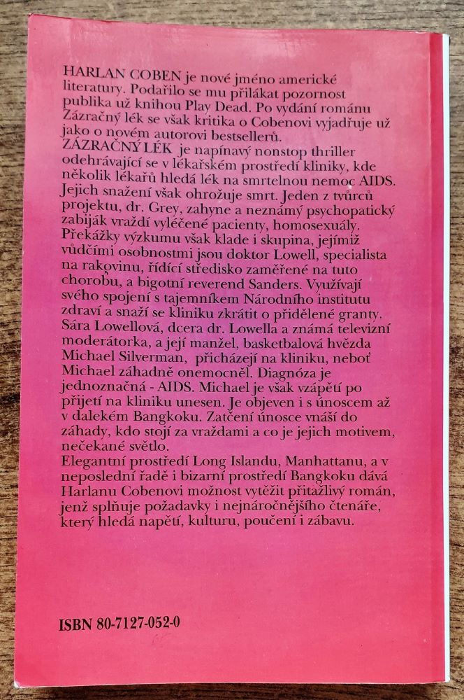 Zázračný lék / medicínsky thriller