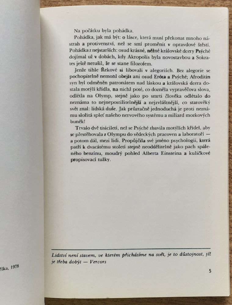 Výlety pod vlastní kúži / Čtení o psychologii