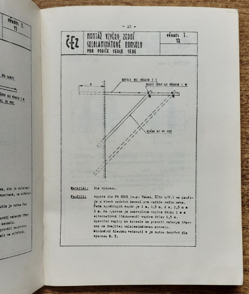 Prevádzkovo technické pravidlá / Sklolaminátové konzoly pre vedenie NN / 2/72