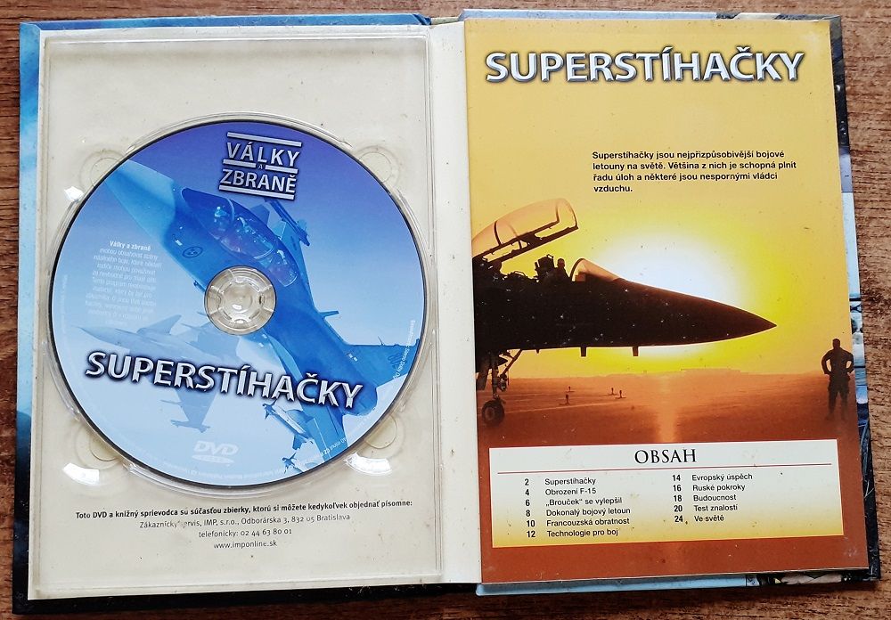 Superstíhačky DVD plus príručka