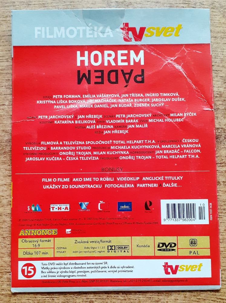 Horem pádem / DVD