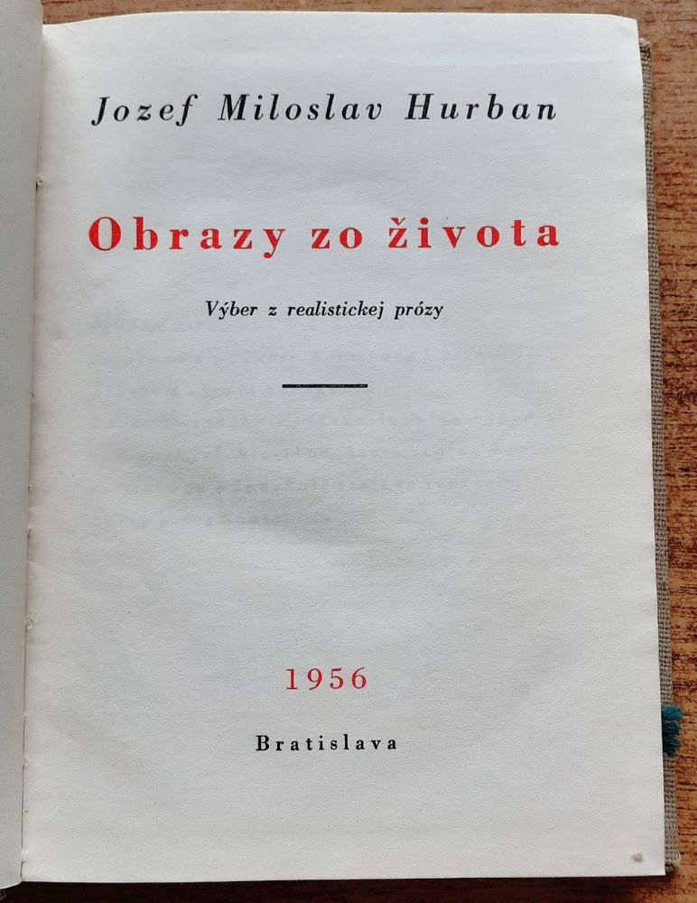 Obrazy zo života / Výber z realistickej prózy