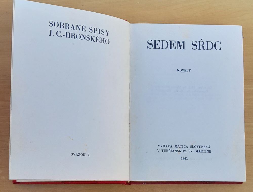 Sedem sŕdc / Novely