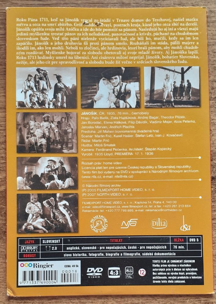 Jánošík / DVD 1935